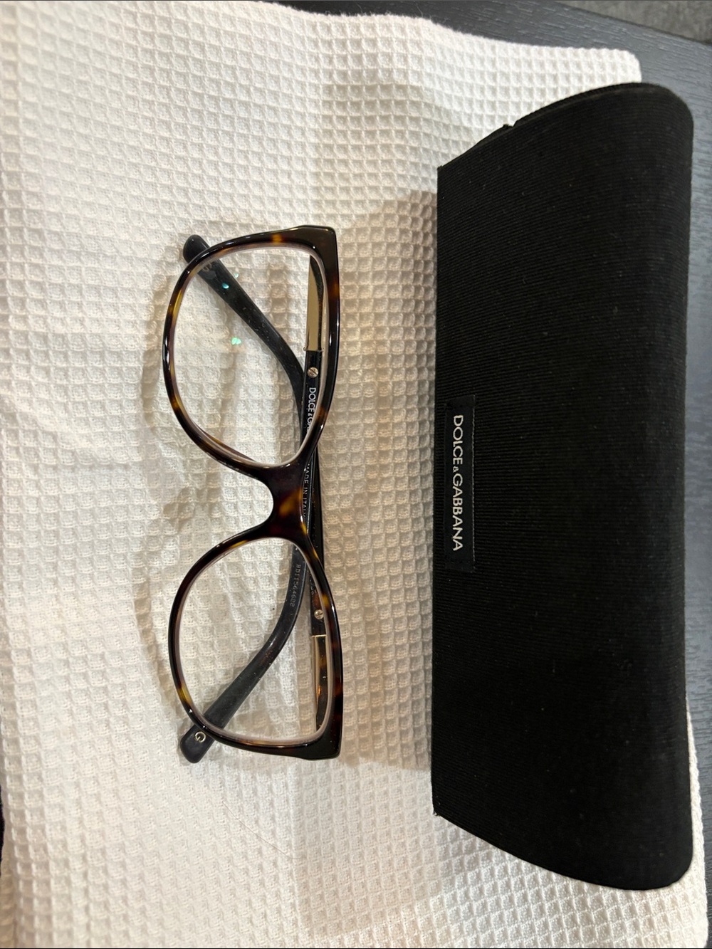 Dolce & Gabbana Tortoiseshell Optical Frames - Brown & Black with gold accents